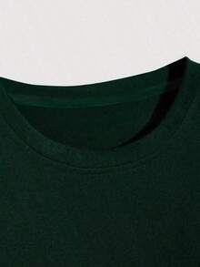 Women's Basic Cotton T-Shirt Cat Japanese 100% Cotton Shirt Premium Line - 綠色 - 查看 3
