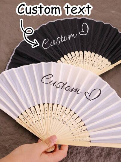 LICVIC Custom Text Folding Hand Fans,Personalized Hand Fans For Women Foldable,Customized Folding Fan,Customizable Decorative Hand Fans,Wooden Hand Fan,Birthday Gifts,Wedding Gifts,Anniversary,Bridesmaid Return Gifts,Photo Props,Decorate,Bedroom,Living Room,Friends,Family,Men,Women,School Supplies,Back To School,School Gift,For Office,For School,For Classroom,For Teacher Gifts,For University,For Colleague,For Dorm Rooms,For Teacher,For Boys And Girls,For Teenagers,Junior High School Students,Middle School Students,High School Senior High School Students,College Students,University Students,Freshman,Sophomore,Underclassmen,Durable,Colorful,Cute,Adorable,Funny,Kawaii,Y2K,Stylish,Unisex,Casual,Custom,Personalized,Unique,Customized,Ideal Gifts For Him,Ideal Gifts For Her,Her,Boyfriend,Girlfriend,Family,Friends