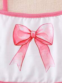 Chatreadl 3 Pieces Set Cute Casual Tween Girl Bra Suspenders Printed Pattern Fresh And Simple Suitable For All Seasons - Multicolor - View 5