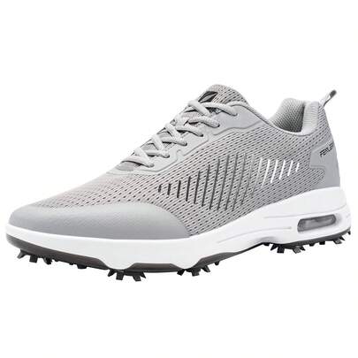 Men's Golf Shoes Are Lightweight And Have Strong Grip Men's Outdoor Sports Shoes With A Mesh Surface Are Breathable