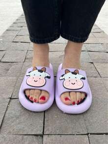 Sandalias de Vaca Estampado Interno Lila - Lila Púrpura - Ver 3