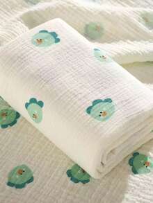 1pc 100*100cm Newborn Baby Cute Printed Muslin Swaddle Blanket