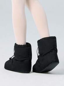 Daydance Women Ballet Shoes Warm Up Booties Winter Dance Boots Plush Dance Shoes Warm Ballet Shoes Training Shoes