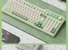 HP K360 Keyboard & Mouse Set / Single Keyboard 98-Key Layout, Nature-Inspired Backlight With Low-Saturation Green Lighting, Silent Keys + Minimalist Office Design, Compatible With Laptops And Desktops, Available In Red, White, And Gray [Keyboard & Mouse Set] - Red, White and Gray [keyboard and Mouse Set] - View 5