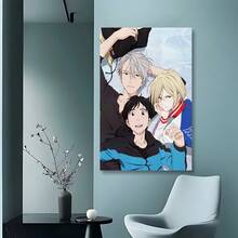 Framed   Yuri On Ice Anime Poster Birthday Party Decor, Mother's Day New Year Easter Gift,  Home Living Room Office Wall Decor, Perfect Gift And Wall Decoration - Framed - View 4