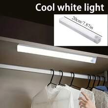 Đèn cảm biến chuyển động LED, Tự động gắn, Đèn ngủ LED, Đèn hình chữ C có thể sạc lại, Đèn tủ quần áo, Đèn nền cầu thang, Thích hợp cho nhà bếp, Đèn LED, Đèn tường, Đèn Led Luz, Đèn, Đèn phòng ngủ - Nhiều màu - Xem 19