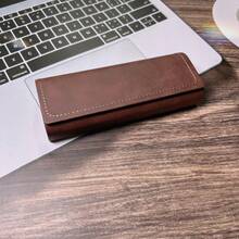 1 件便携式手工 PU 眼镜盒，时尚眼镜/太阳镜盒