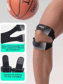 1pc Adjustable Double Strap Patella Knee Support For Football, Badminton, Basketball, Running And Sports - Multicolor - View 7