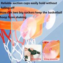 Bathtub Toy For Youngsters - Mini Bathtub Basketball Basket, Suction Cup Basketball Basket And Set Of 3 Balls, Suitable For Boys & Girls, Halloween/Christmas/Thanksgiving And Birthday Gifts