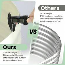 Oval Raised Garden Bed, 2 Pcs Galvanized Raised Beds For Outdoor, Planter Raised Boxes With Open-Ended Base,Large Metal Raised Planter Beds For Vegetables,Flowers,Tool-Free Assembly - 6*3*1FT-米色 - 查看 4