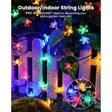 60 LED Flower Solar String Lights Outdoor Waterproof Fairy Lights For Garden Yard Fence Patio Christmas Tree Wedding Party Decor Multicolor8t5y - Multicolor - View 2