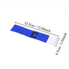 1pc Reusable Captain Armband Hook And Loop Elastic C-Shape Sports Arm Band Badge For Football Match - Multicolor - View 5