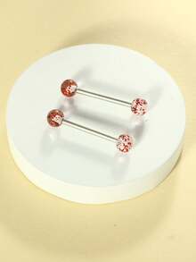 2pcs 14G Nipple Rings For Women Stainless Steel Heart Butterfly Moon CZ Flower Barbell Nipple Rings Set Cute Nipplerings Piercing Jewelry For Daily Wear Party Summer Beach