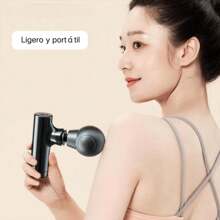 Pistola de masaje muscular, masajeador de espalda portátil, masajeador eléctrico mini portátil, masaje de tejido profundo ajustable, pistola de masaje de fisioterapia de impacto para relajación muscular