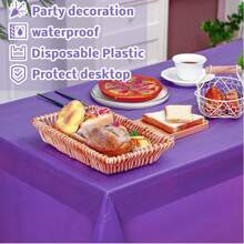1/3/5 Stücke Rosa Serie Valentinstag Tischdecken, einfarbige Party Tischdecken, geeignet für Feiertags-Partys, Firmenzusammenkünfte, Outdoor-Picknicks und -Abendessen, tragbare und praktische Plastiktischdecken für Feiertage, Hochzeiten, Geburtstage und Feiertage - 137 cm x 183 cm, Valentinstag Tischdecken
