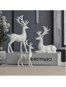 白色鹿三組合(大站大坐小站)