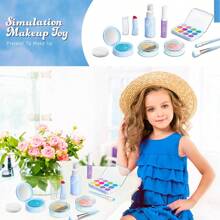 3/10/12pcs Girls Pretend Makeup Toys Beauty Salon Set, Realistic Lipstick Eyeshadow Vanity Playset, Suitable For 4-8 Years Old Girl, Fashion Makeup Party Gift For Kids Christmas Birthday (No Real Cosmetics)