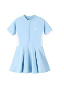 Annil Summer Children's One-Piece Swimsuit Set For Girls - Blue - View 2