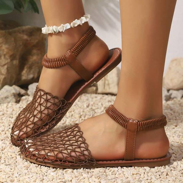 Casual Summer Beach Flat Sandals, Versatile