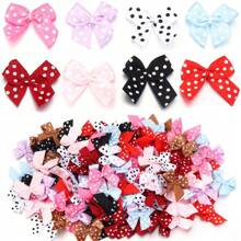 30pcs/Pack Mini Oil Drop Dot Bows, 2.5cm, DIY Accessories For Lingerie, Socks, Manicure, Hair Ornaments, Jewelry Decorations