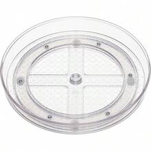 Basics Organizador de charolas giratorias Lazy Susan de 2 niveles, 23 de diámetro, transparente - 22,86 cm de diámetro, 2 niveles, paquete de 2 - Ver 10