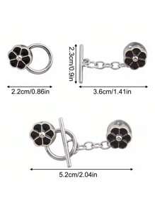 1/2/4/8 Sets Metallknöpfe zum Aufnähen ohne Nähen, Mutterknöpfe, Jacke, Pullover, Strickjacke, dekorative Broschen-Knöpfe für Damen