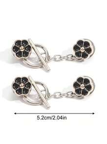 1/2/4/8 Sets Metallknöpfe zum Aufnähen ohne Nähen, Mutterknöpfe, Jacke, Pullover, Strickjacke, dekorative Broschen-Knöpfe für Damen