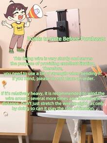 1 件 360° 旋转平板电脑和手机支架，带螺旋底座，适用于书桌、床边、桌子、办公室、电脑桌的休闲支架