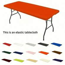 BRISCOES HOMEWARE 6ft Rectangle Picnic Tablecloth: Elastic Fitted Polyester Tablecloth, Fits 6ft Table - Suitable For Camping, Indoor & Outdoor Use (30in X 72in)