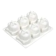 Lovely 6 Holes Hamster Silicone Mousse Mold Handmade Soap Candle Model Chocolate Pudding Cake Baking/Ice Cream Kitchen