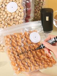 Thick Embossed Vacuum Food Storage Bags With Air Valve, Transparent Sealed Bags, Suitable For Cooked Food, Home And Commercial Kitchen Vacuum Compression Bags - Transparent - View 4