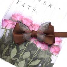 Creative Butterfly Bow Tie Men Necktie Solid Color Adjustable Soft Textured Bowknot Bridegroom Groomsman Cravat
