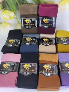 Kit 2 4 Pairs Women's Thick Flexible Thermal Winter Socks 35-42 - Nhiều màu - Xem 10