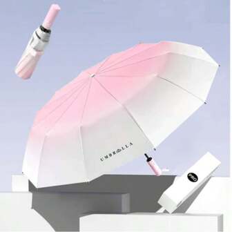 1 件自动渐变伞，防紫外线太阳/雨伞，可折叠超大，防水防风，适合所有天气