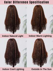 13x4 Lace Frontal Wigs Hair Wig 200% Density Jerry Curly Blended Human Hair Wig 5x5 Lace Frontal Wigs Brown Colored Hair Wigs Glueless Deep Wave Blended Human Hair Hair Wigs Glueless With Fiber Lace Frontal Wigs For Women