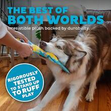 Outward Hound Tough Skinz Durable Squeaky Dog Toy With Two Tough Layers, Watermelon, Red, Medium - Rắn - Xem 3