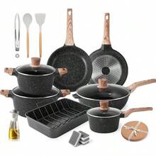 Set da cucina - Pentole nere + teglia da forno - Visualizzare 12