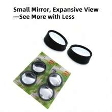 1PC 360 HD Wide Angle Blind Spot Mirror For Car - Round Rearview Anti-Glare Accessories, Eliminate Blind Spots For Safe Driving, Parking & Lane Changing - Universal Fit