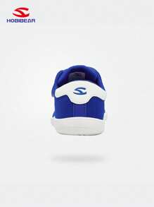 HOBIBEAR Children's Outdoor Anti-Slip Shoes, Girls Wide Toe Box Athletic Sneakers, Comfortable Soft Flat Toddler Walking Shoes, Minimalist Style Boys Blue All Season Shoes