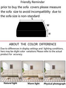 1件装弹力沙发套，防滑全覆盖沙发座套，绒面四季通用沙发垫套，加厚沙发套，可机洗，防尘，宠物友好，适用于卧室、办公室、客厅、L型沙发以及1/2/3/4人沙发 - 米色 - 查看 12