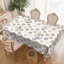1pc New French-Style Minimalist Round Tablecloth, Luxurious High-End, Highly Practical, Suitable For Holiday Gatherings, Restaurants, Home Kitchens, Fits Rectangular And Round Dining Tables