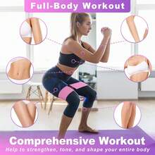 Resistance Bands Working Out, 3 Levels Exercise Bands Workout Bands Set Women Men, Booty Bands Home Fitness, Gym, Yoga, Pilates