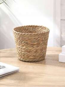 Handmade Woven Embrace Basket, Rustic Floral DIY Flower Arrangement Basket, Boho Multi-Purpose Storage Basket, Natural Water Grass Woven Planter Basket, Floral Pot Basket, Woven Plant Container, Home Indoor Outdoor Tabletop Window Sill Floor Decor
