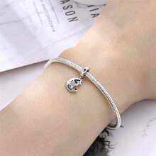 1count DIY Moonlight, Guardian Hand Three Pieces Pendant, 925 Sterling Silver Material Is Not Allergic, Creative DIY Pendant, Holiday Gifts, Suitable For Daily Wear