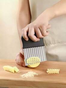 1pc Stainless Steel Potato Masher, Vegetable Masher, Wavy Potato Masher, Manual Vegetable And Fruit Crusher, Kitchen Pressing Tool For Smooth Mashed Potatoes, Vegetables And Fruits, Kitchen Gadget, Ideal For Kitchen Vegetable And Fruit Puree, Kitchen Essential | Modern Kitchen Tool | Durable Kitchenware, Vegetable Fruit Tool, Potato Masher (Color/Style Random) - Multicolor - View 18