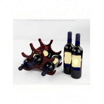 现代简约木质酒架，客厅装饰酒瓶架