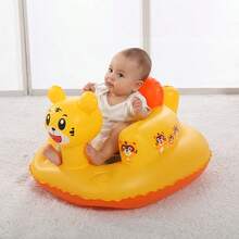 WholeNight 1 件套充气儿童座椅，婴儿学坐椅，落地式儿童座椅 - 内置泵，便携式婴儿座椅，婴儿浴盆座椅，适合 3-36 个月