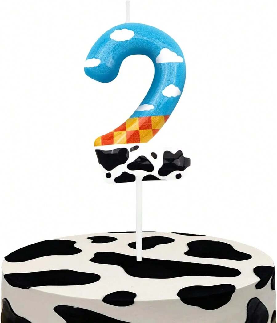Velas de Número para elº Cumpleaños de Toy Inspire Game, Velas de Número para Decoración de Pasteles en Fiestas Temáticas de Historias de Dibujos Animados,º Cumpleaños - 2 - Ver 1