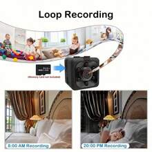 Mini Camera, Hidden High Definition 1080P Monitor, With Night Vision Motion Detection Function, Suitable For Indoor And Outdoor Hidden Security