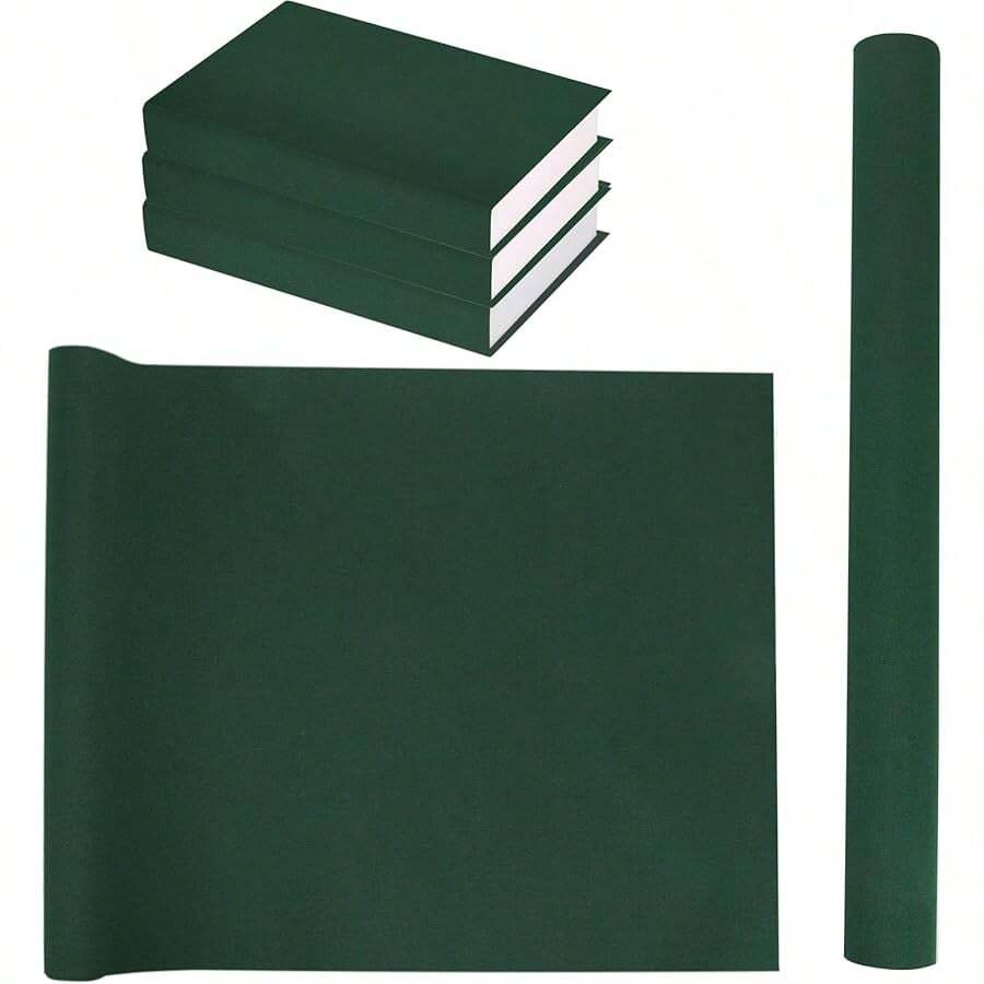 Book Cloth For Book Binding 57 X 16 Inch Dark Green Fabric Surface Paper Backed Book Cover - Multicolor - View 1